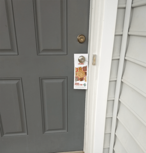 papa johns door hanger